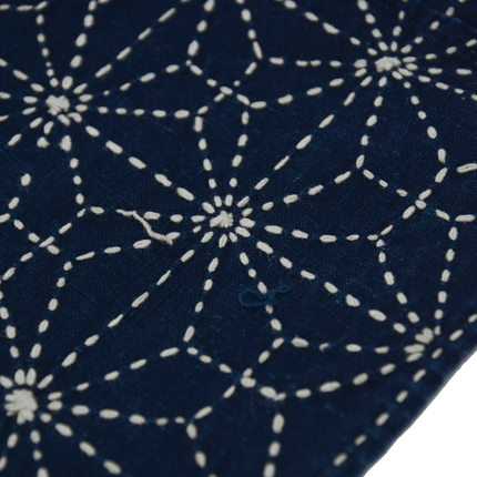 Japanisches Indigo-Boro mit Sashiko | ca. 1900–1930