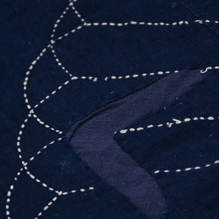 Japanisches Indigo-Boro mit Sashiko | ca. 1900–1930