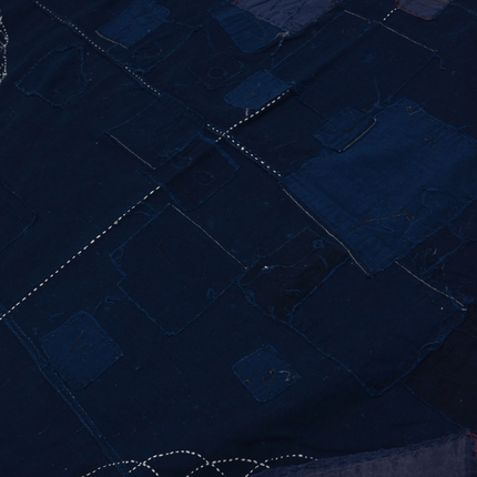 Japanisches Indigo-Boro mit Sashiko | ca. 1900–1930