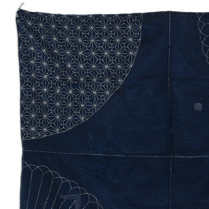Japanisches Indigo-Boro mit Sashiko | ca. 1900–1930