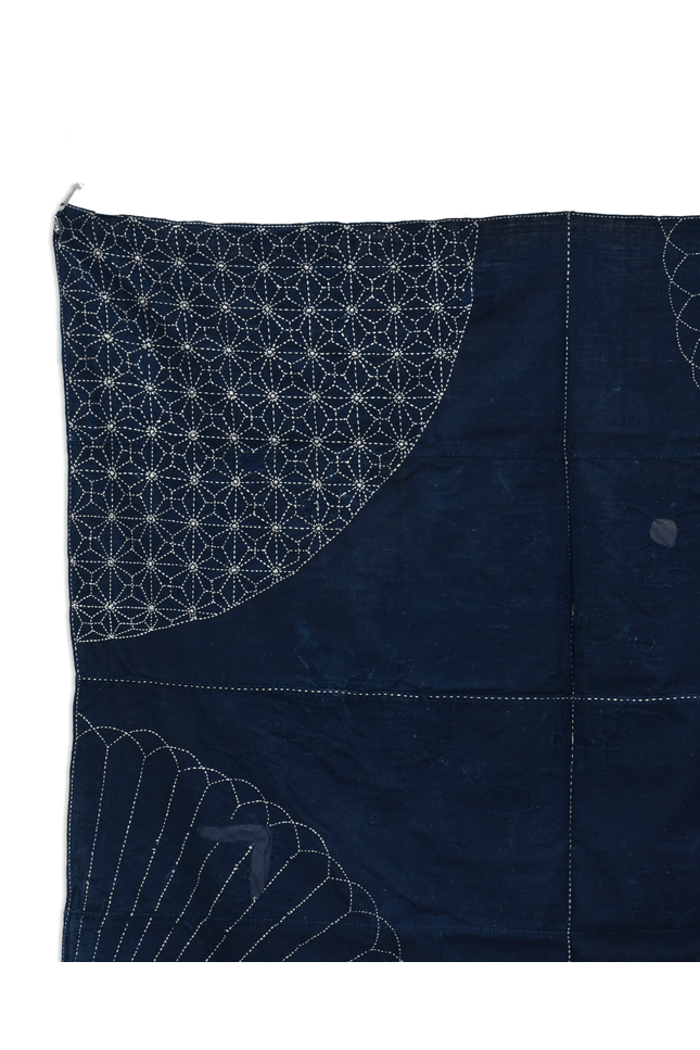 Japanisches Indigo-Boro mit Sashiko | ca. 1900–1930