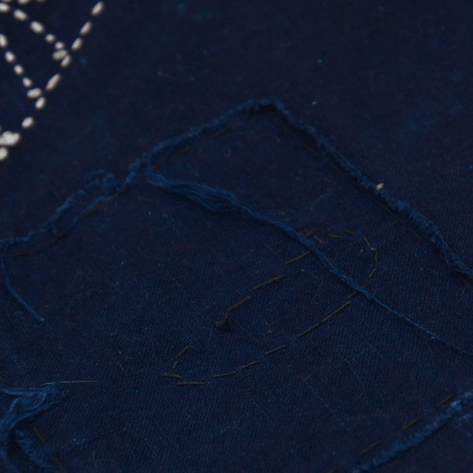 Japanisches Indigo-Boro mit Sashiko | ca. 1900–1930