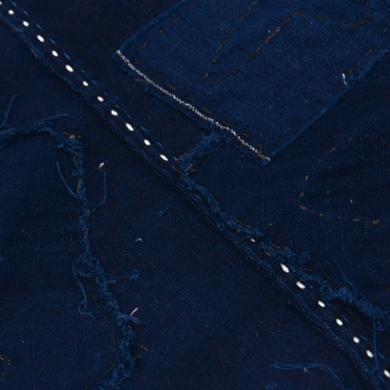 Japanisches Indigo-Boro mit Sashiko | ca. 1900–1930