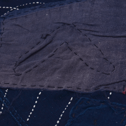 Japanisches Indigo-Boro mit Sashiko | ca. 1900–1930
