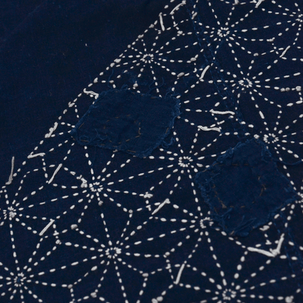 Japanisches Indigo-Boro mit Sashiko | ca. 1900–1930