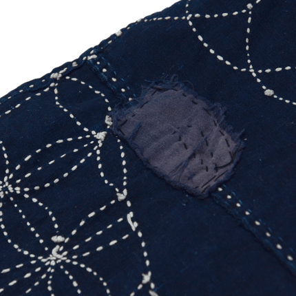 Japanisches Indigo-Boro mit Sashiko | ca. 1900–1930