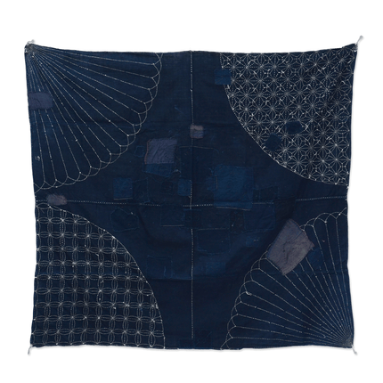 Japanisches Indigo-Boro mit Sashiko | ca. 1900–1930
