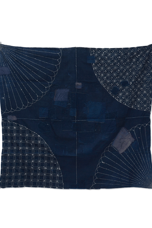 Japanese indigo boro with sashiko | c. 1900–1930