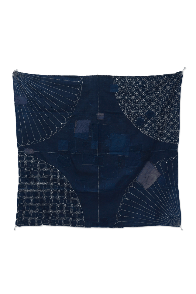 Japanisches Indigo-Boro mit Sashiko | ca. 1900–1930