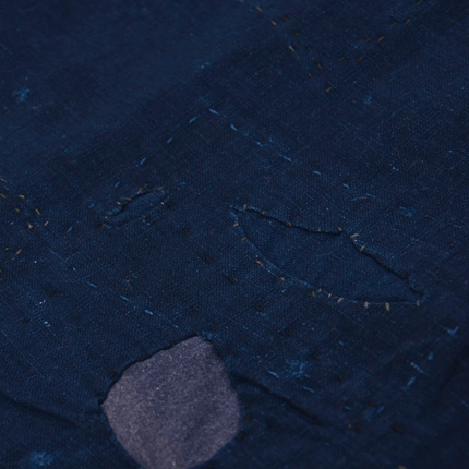 Japanisches Indigo-Boro mit Sashiko | ca. 1900–1930