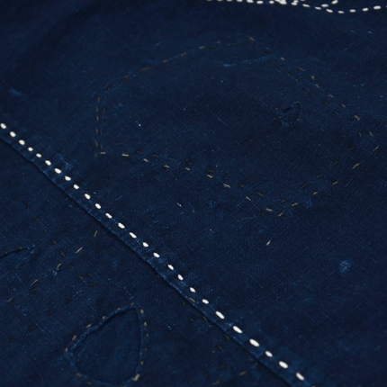 Japanisches Indigo-Boro mit Sashiko | ca. 1900–1930
