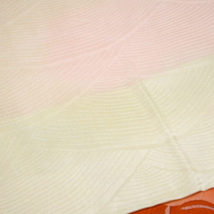 Haori - Orangepink mit Blumen