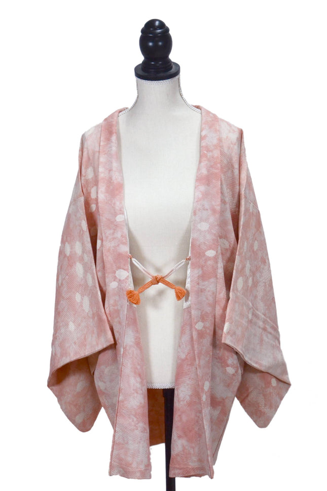 Haori - Pink mit Shibori Shnee Muster