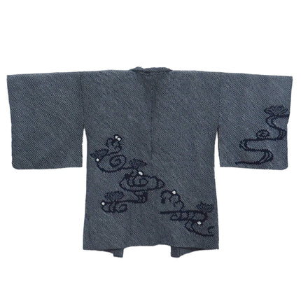 Haori with Shibori pattern - Black