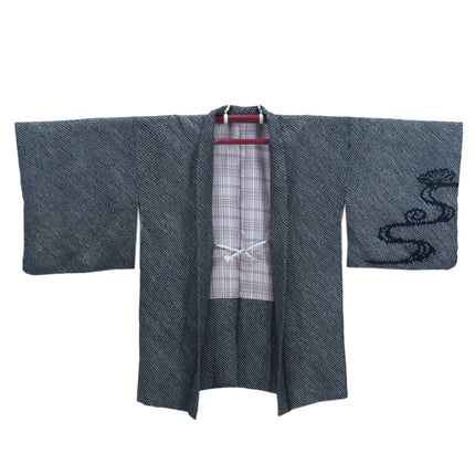 Haori with Shibori pattern - Black