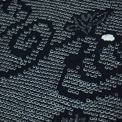 Haori with Shibori pattern - Black