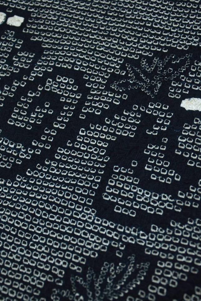 Haori with Shibori pattern - Black