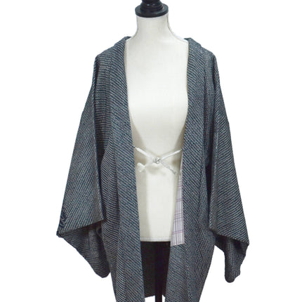 Haori with Shibori pattern - Black
