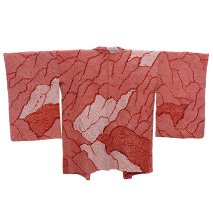 Haori mit Schibori- Muster - Orange