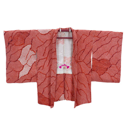 Haori mit Schibori- Muster - Orange