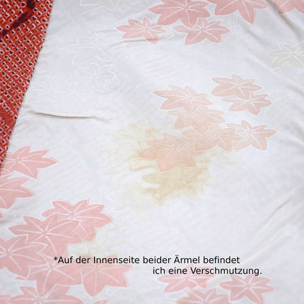 Haori mit Schibori- Muster - Orange