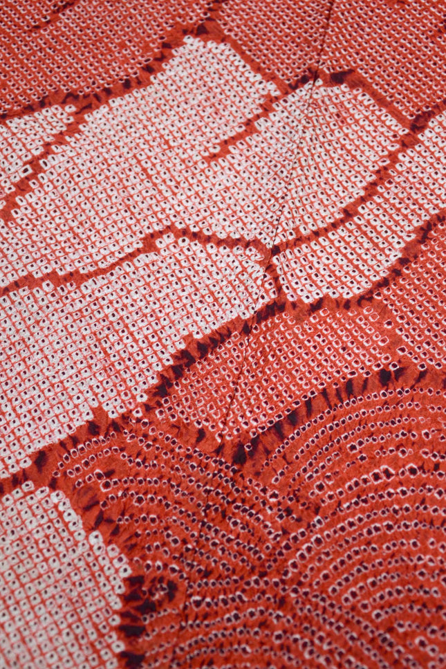 Haori mit Schibori- Muster - Orange