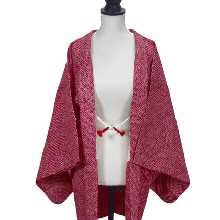 Haori with Shibori pattern - Red