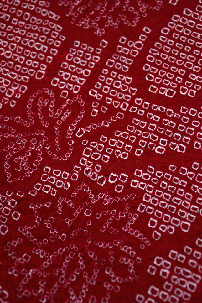 Haori with Shibori pattern - Red