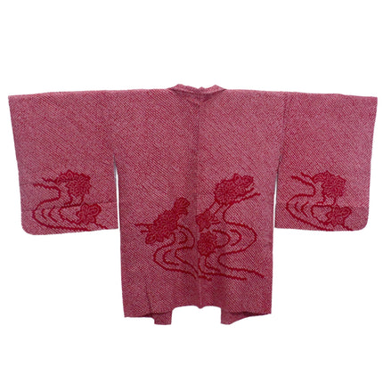 Haori with Shibori pattern - Red