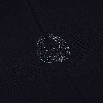 Haori - Black with shimmering floral embroidery