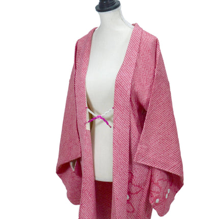 Haori with Shibori pattern - Pink