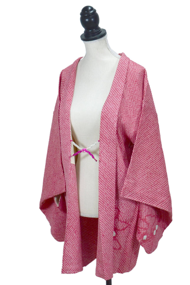 Haori with Shibori pattern - Pink