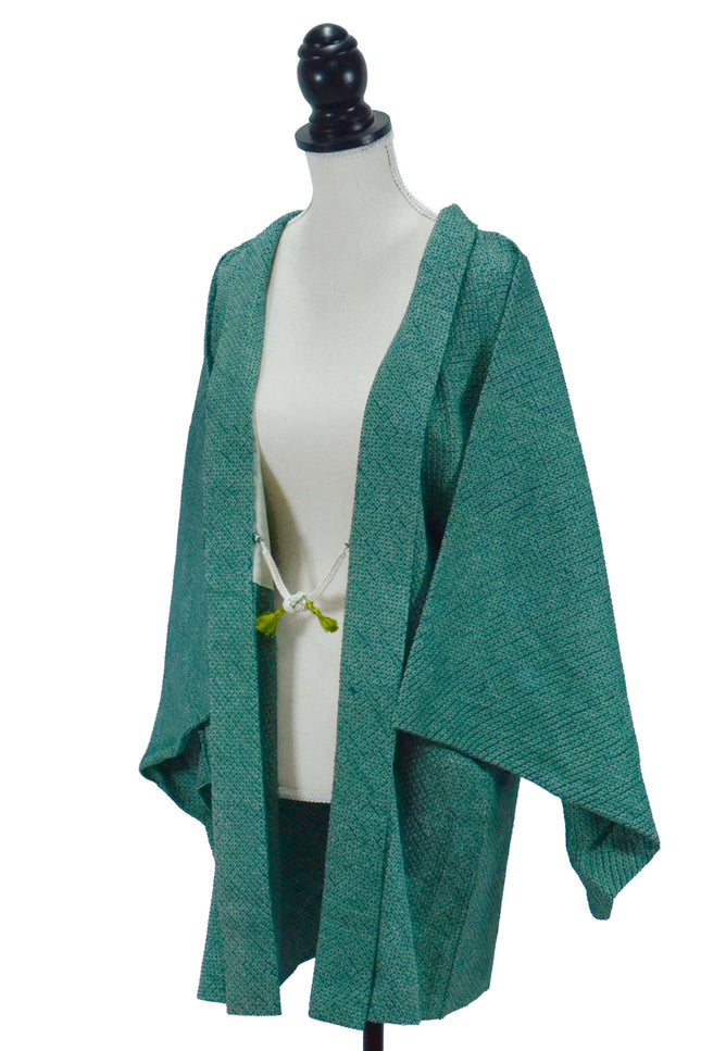 Haori mit Shibori Muster - Grün