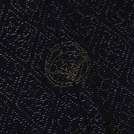 Antiker Haori - Schwarz mit Silberfäden