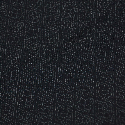 Antiker Haori - Schwarz mit Silberfäden