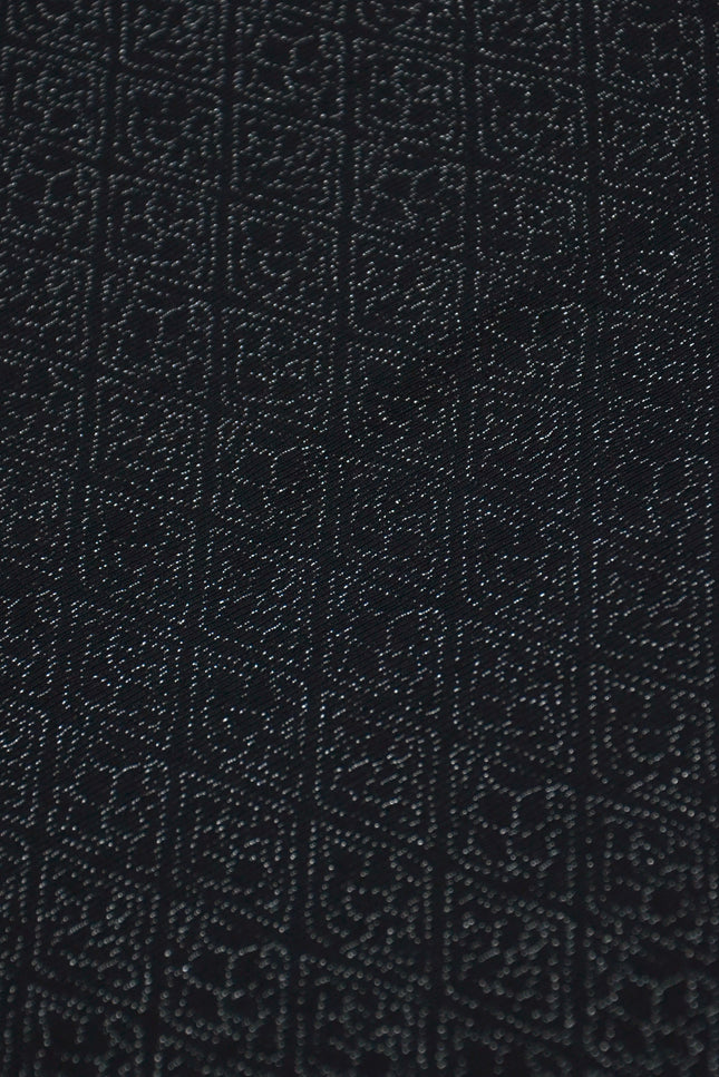 Antiker Haori - Schwarz mit Silberfäden