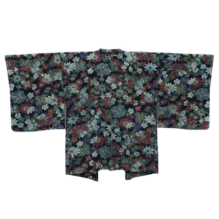 Haori mit mehrfarbigem Blumenmuster