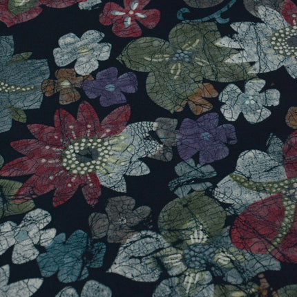 Haori mit mehrfarbigem Blumenmuster