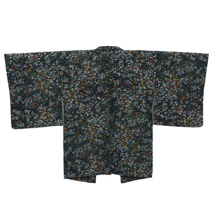 Vintage Haori mit mehrfarbigen Blumenmuster.