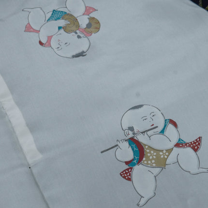 Haori mit Kirschblüten- und Ahornmustern aus Goldfäden