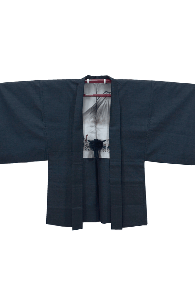 Vintage Haori with Fuji and Daimyō motifs