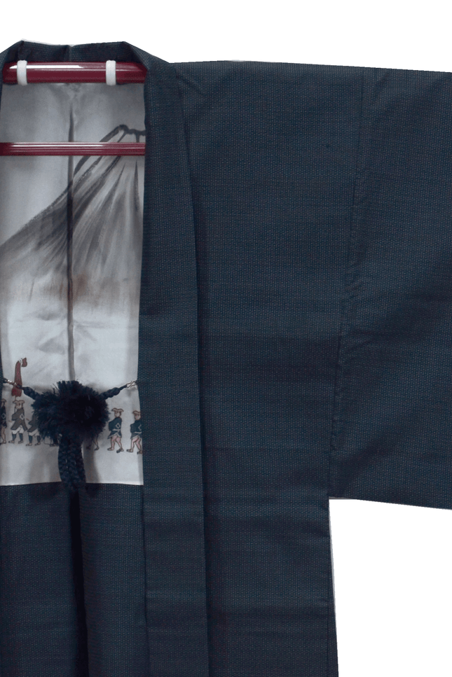 Vintage Haori with Fuji and Daimyō motifs