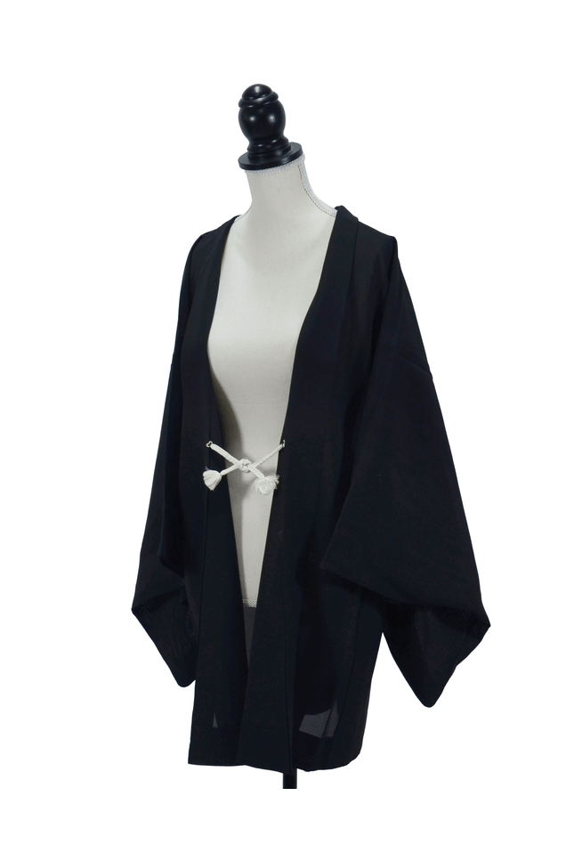 Vintage Haori with translucent black sha fabric