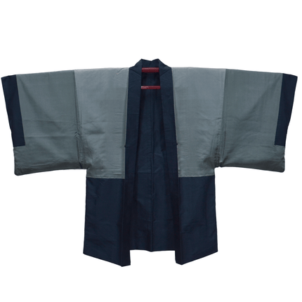Vintage Haori mit handgemaltem Landschaftsfutter