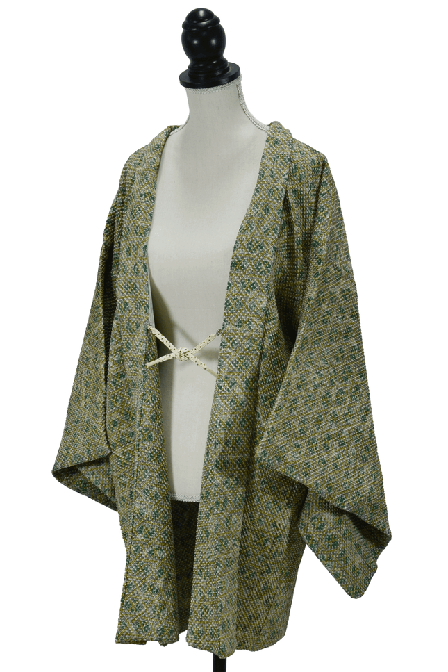 Haori - Shibori Muster mit einem ruhigen Grünton