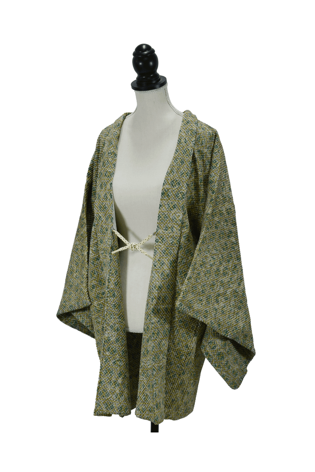 Vintage Haori - Shibori pattern with a calm green tone