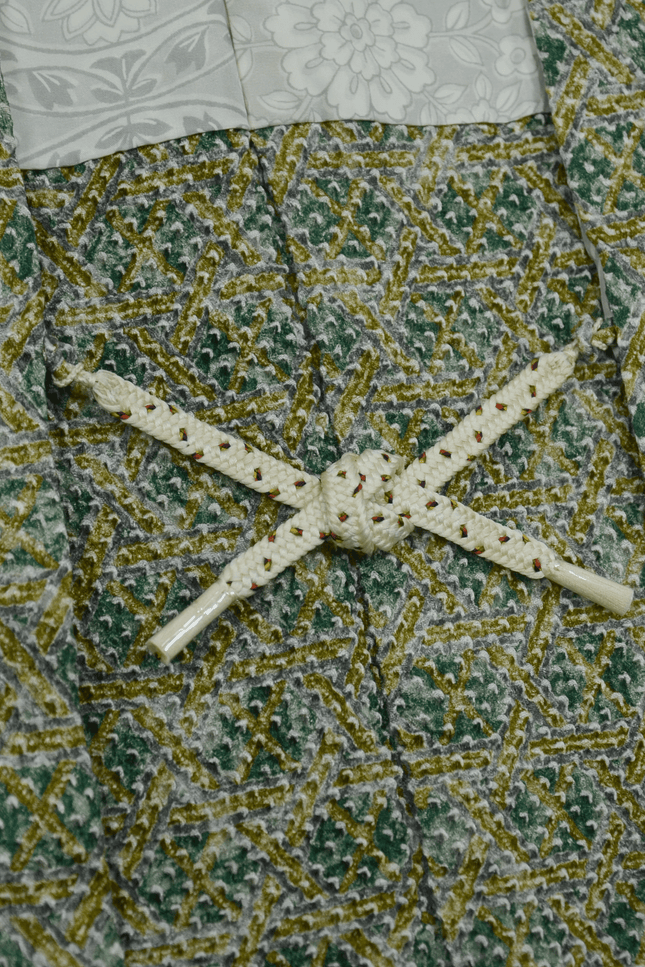 Haori - Shibori Muster mit einem ruhigen Grünton