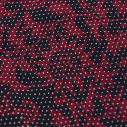 Antiker Haori mit Punkt- und Blumenmuster aus Seide (1920er–1930er Jahre)