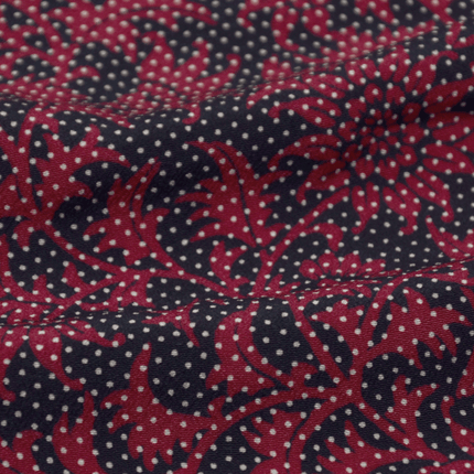 Antiker Haori mit Punkt- und Blumenmuster aus Seide (1920er–1930er Jahre)