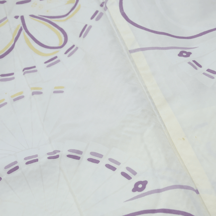 Vintage Haori mit Shibori-Muster und Blüten in Rautenform